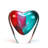 Murano Glass Design Cuore Crystal Vase-1987550798