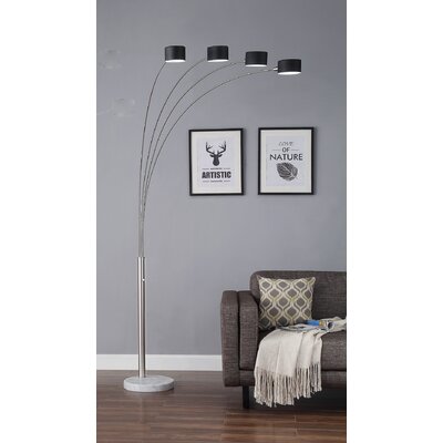 82.5"" Arc Floor Lamp -  Orren Ellis, 60773D345A3446B18DA5A7840AB34DE8