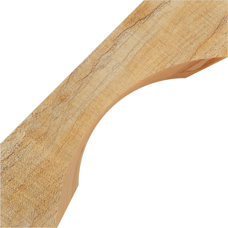 Attelle de genou Westlake, Sapin de Douglas, Scié brut, H 8 po x l 4 po x P 6 po