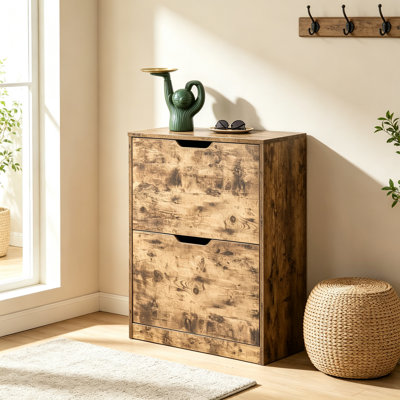 12 Pair Flip Down Shoe Storage