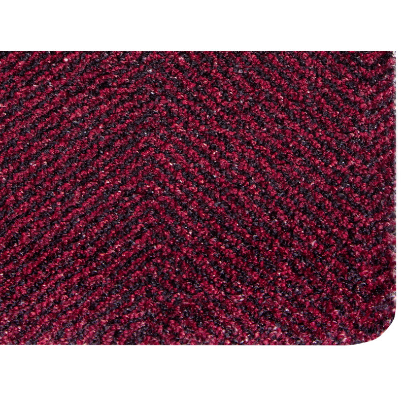 Clean & Go Doormat, Rectangular 100 x 150cm, Red/Black