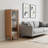 Modern Glass Vertical Accent Cabinet