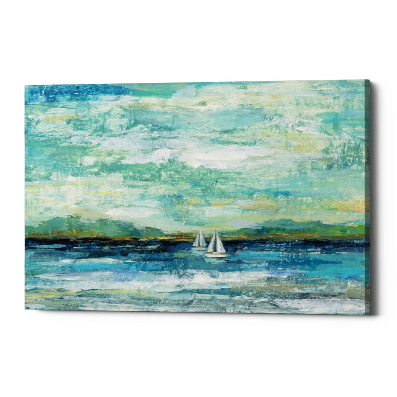 «Calm Lake Crop» par Silvia Vassileva, art mural sur toile, H 40 po x l 60 po x P 1,5 po
