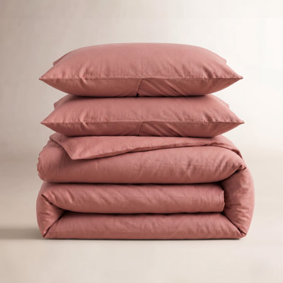 French Linen And Cotton Duvet Cover & Sham Set