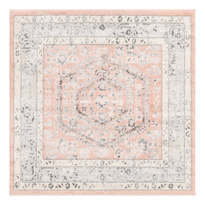 Edson Oriental Indoor Rug, Square 4'