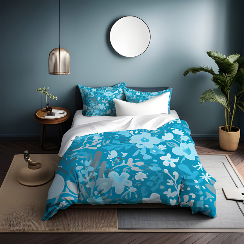 Duvet Cover, Twin Duvet Cover + 1 Queen Sham, Blue