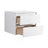 24" Bathroom Wall Cabinet, 2-Soft Close Drawer, Float Mounting Design, Glossy White,(KD-Packing)