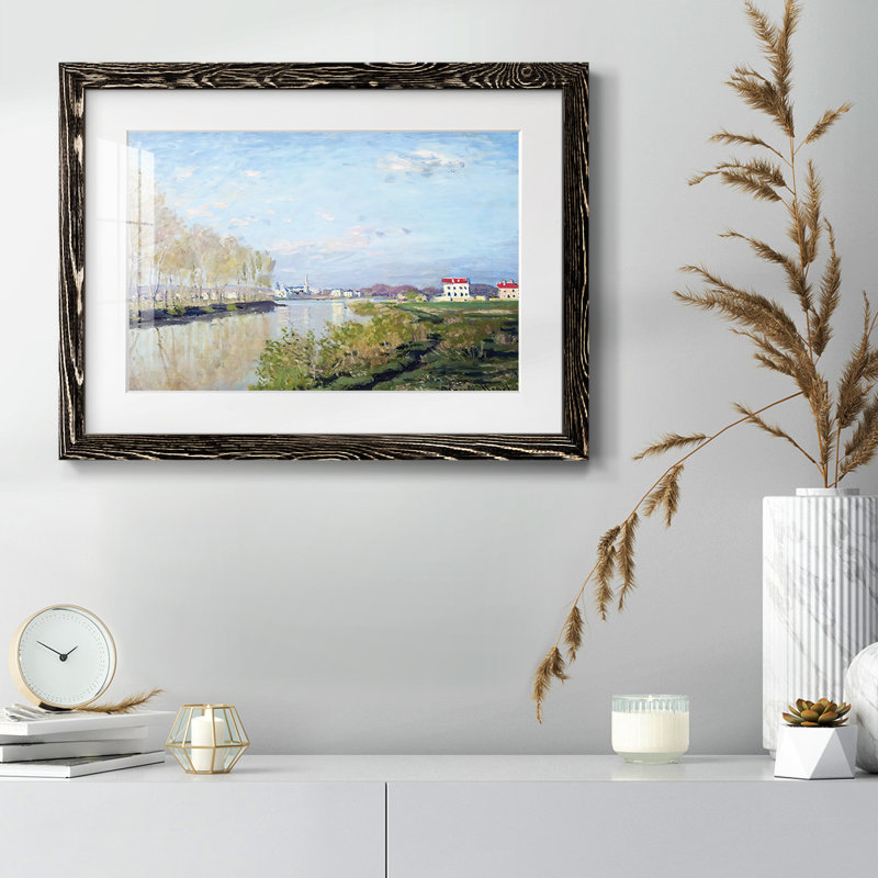 Argenteuil, la seine, 1872, reproduction d'art sur papier, Noir, H 18 po x l 26 po x P 1,5 po