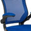 Mid-Back Mesh Ergonomic Drafting Chair with Adjustable Foot Ring and Flip-Up Arms-850388149