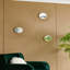 Set Of 3 Wall Mirror Abstract Designed Wall Mirrors With Gold Frame