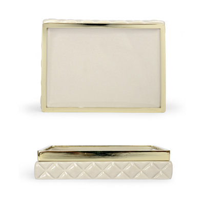 Vincenzo Ceramic / Porcelain Soap Dish