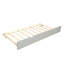 Lit de jour avec cadre gigogne, taille simple, gris