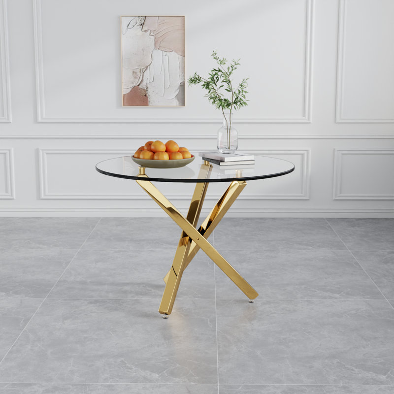 Thermopolis rond, Doré, L 39,37 po x L 39,37 po