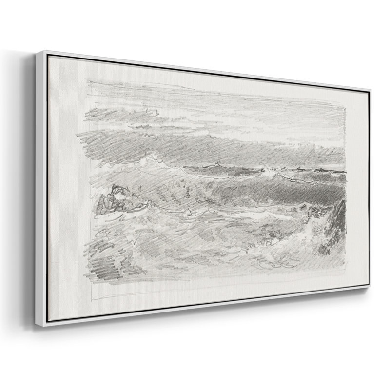 Série abstraite-CMXLI- Toile tendue avec châssis tendue, prête à être accrochée, H 21 po x l 41 po, Blanc