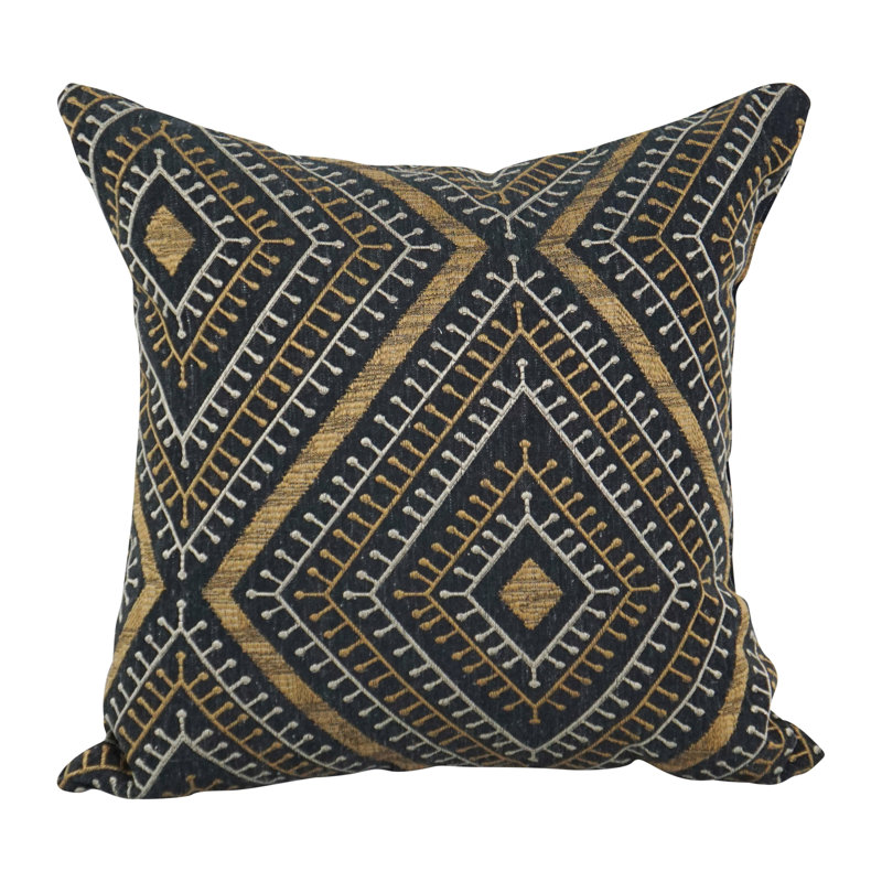 Geometric Reversible Throw Pillow, Tupelo Earth