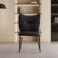 Dining Chairs Set Of 2 Leather Upholstery Metal Frame-981586612