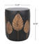 Mobilier de patio en béton léger - Table d'appoint avec décoration extérieure couleur cuivre et feuille faite de structure chic
