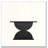 47''Double Semi-Circles 3d Hammer-Shaped Texture Base Wood Console Table