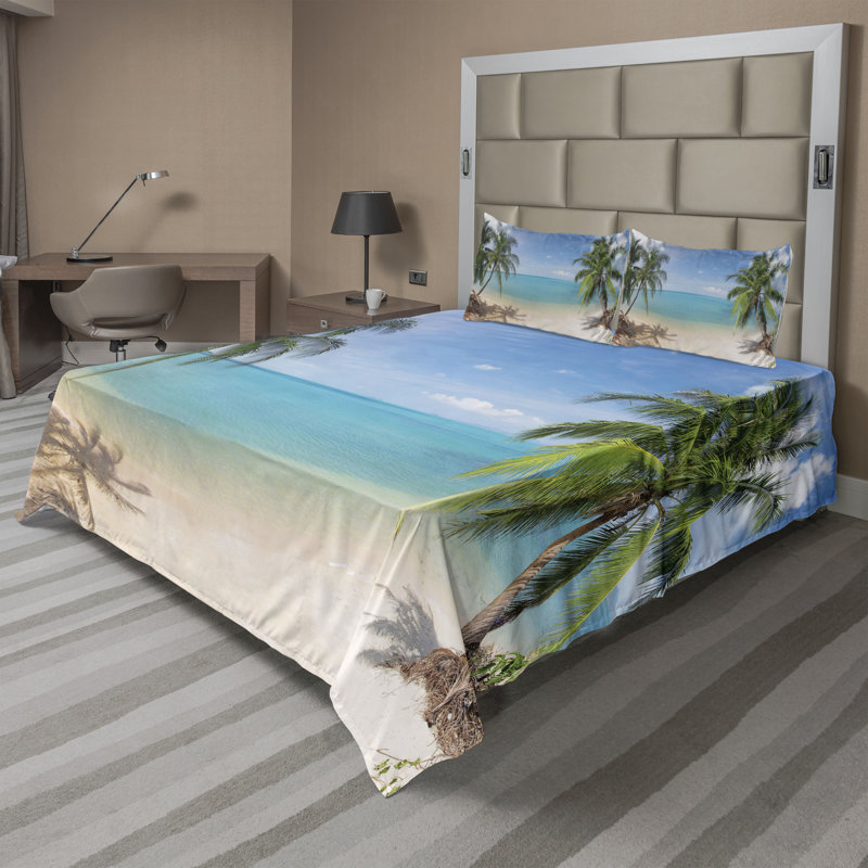Microfiber Sheet Set, King Sheet Set + Fitted Sheet + 2 Pillowcases