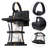 2-pack Seeded Glass Outdoor Wall Light