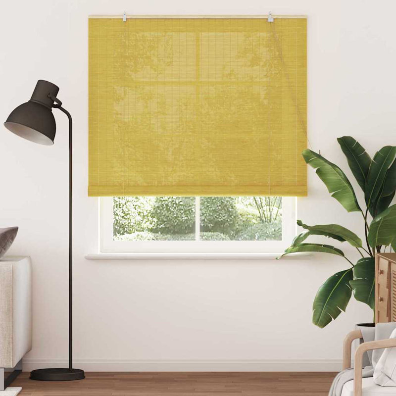 Bamboo Venetian Blind, Yellow, 220cm L x 140cm W