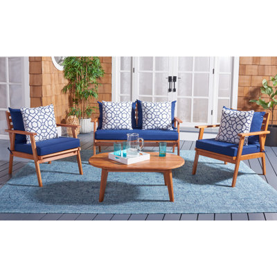 Aretta Acacia 4 - Person Patio Conversation Set with Cushions