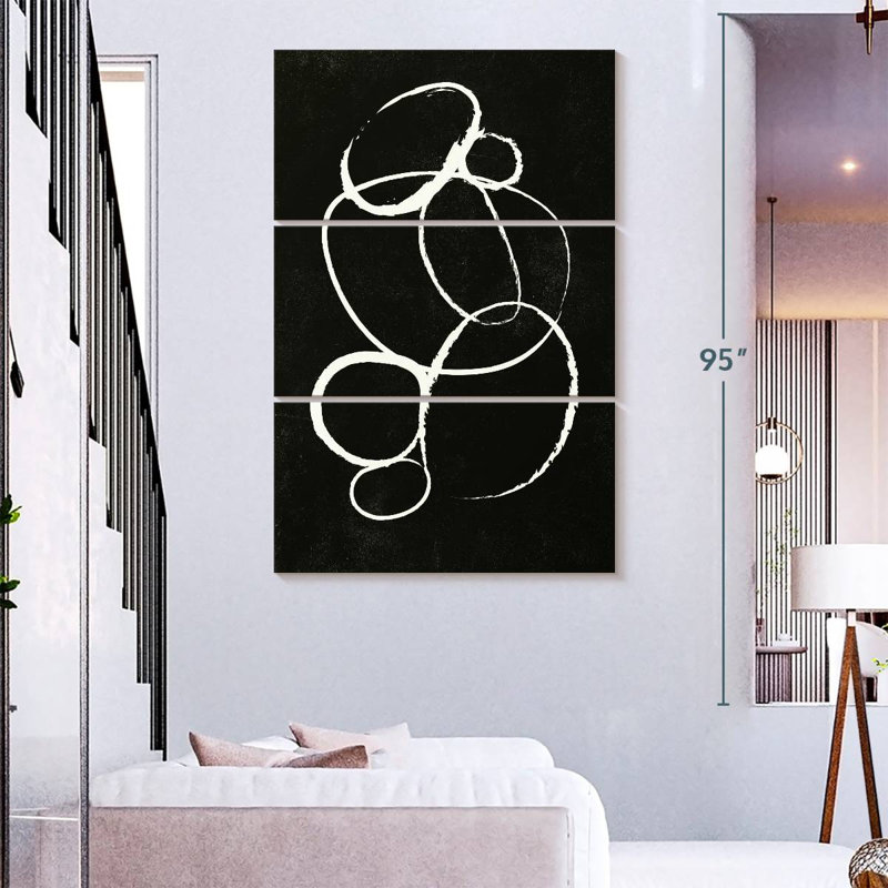 Abstract Linked II, 74" H x 48" W