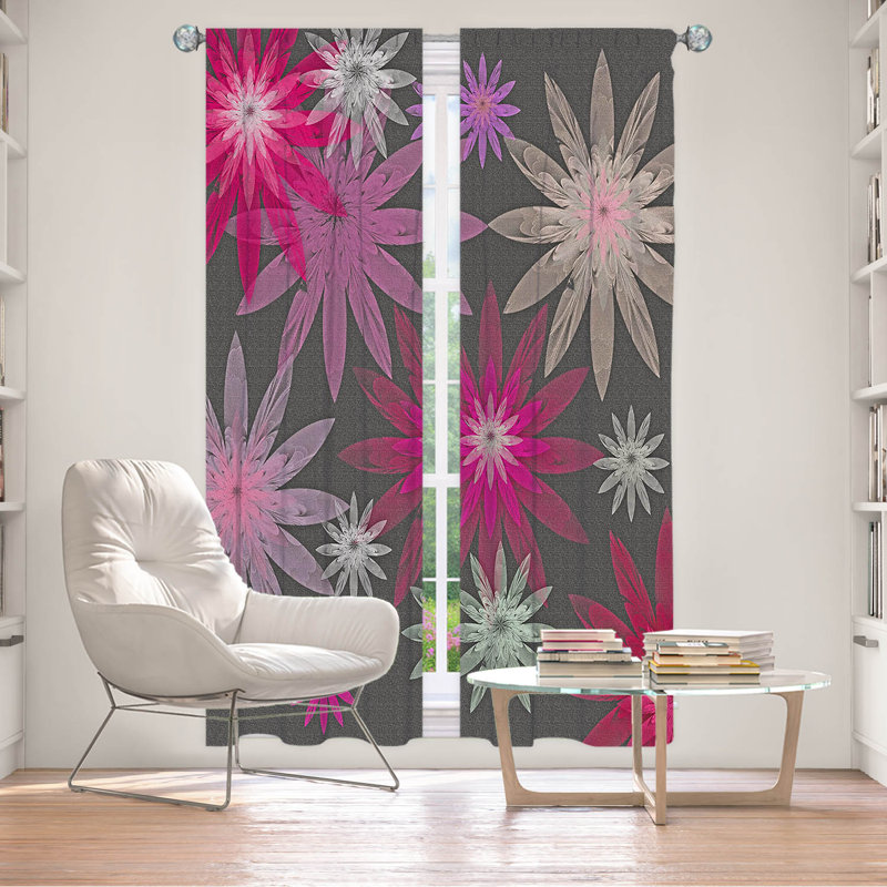 Paire de rideaux obscurcissant en polyester Eladio, L 20 po x L 52 po