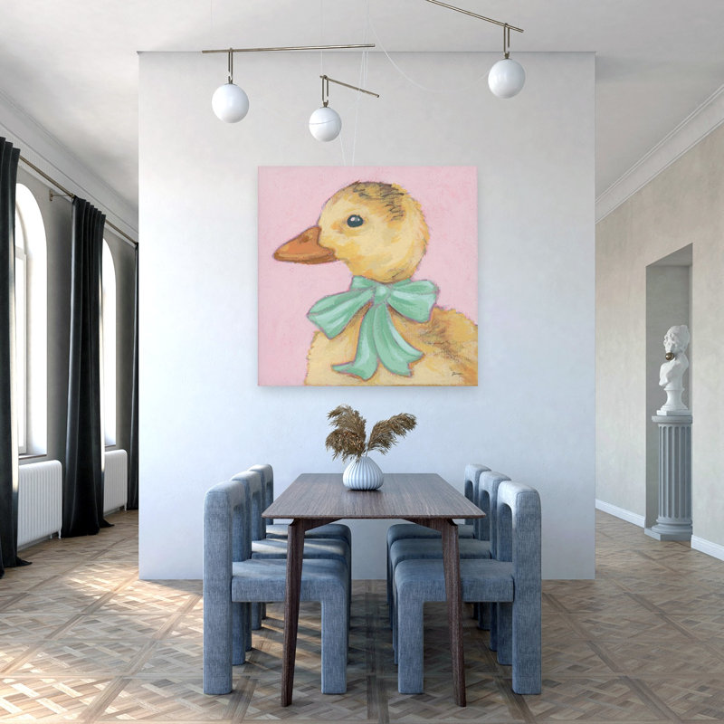Sweet Duckling II Contemporary Bird Duck Wildlife Wall Art Print