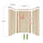48'' W 48'' D 96'' H Tongue And Groove Polyvinyl Chloride (PVC) Wall