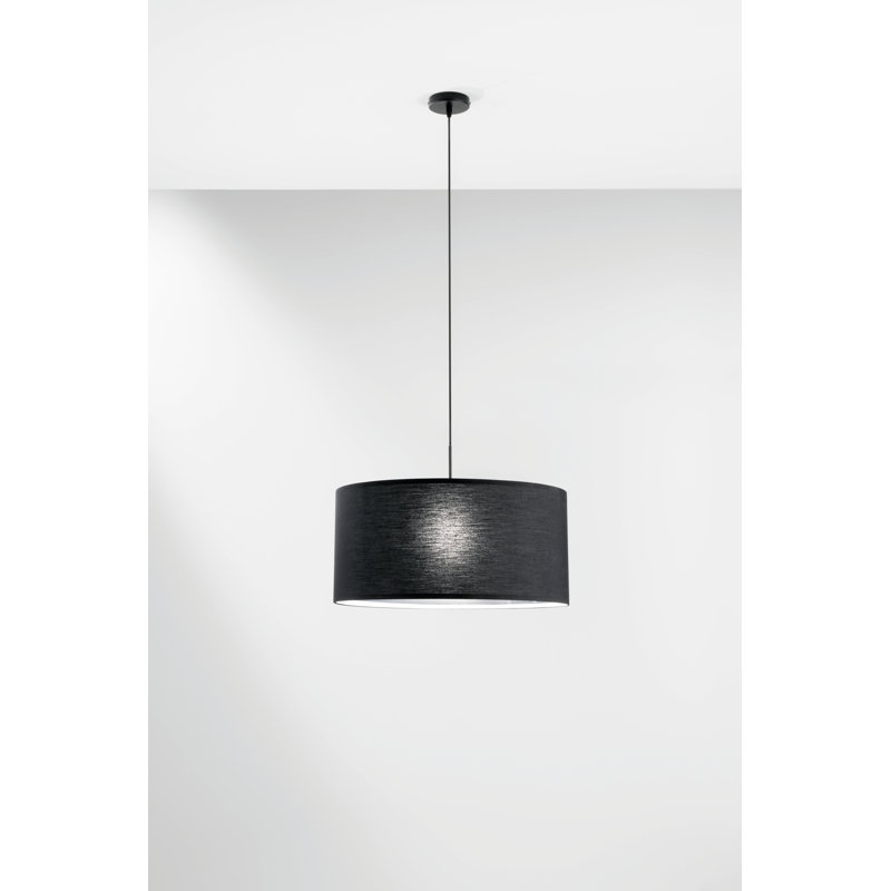 Wellersburg 1 - Light Black Pendant, 150 H x 53 W x 15 D