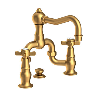 Chesterfield Bathroom Bridge Faucet with Drain Assembly