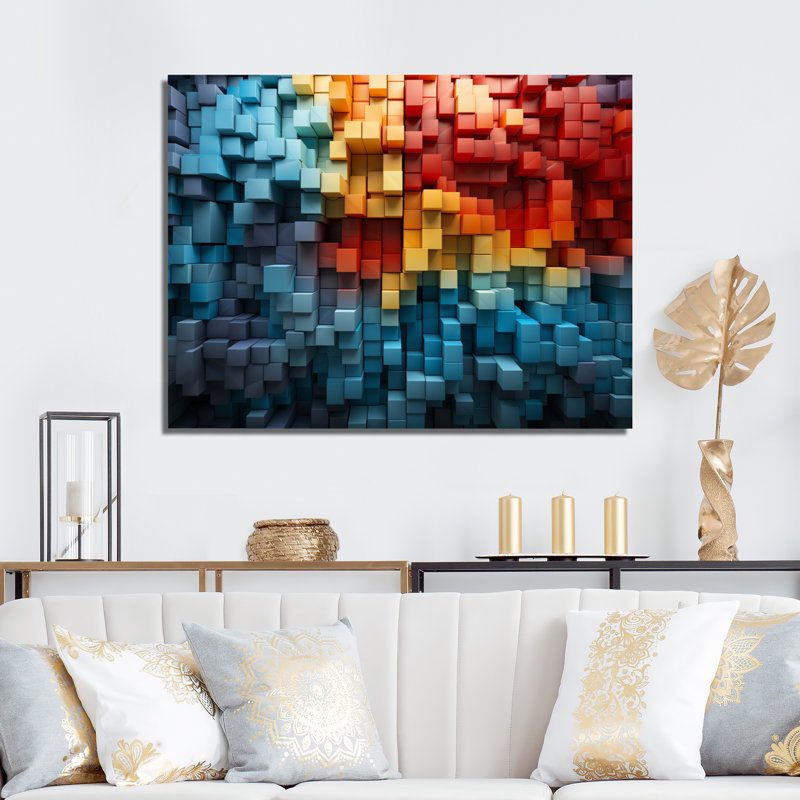 Impression sur toile encadrée Georffrey, Toile tendue, H 16 po x l 32 po x P 1 po