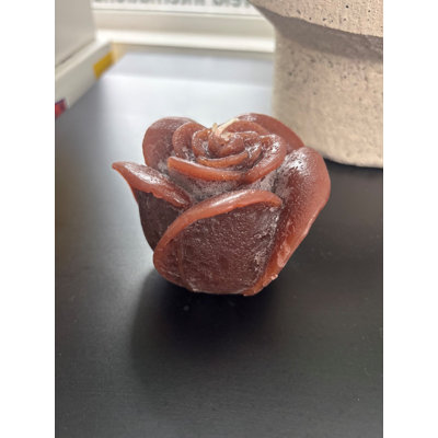 Bougie rose à 1 mèche