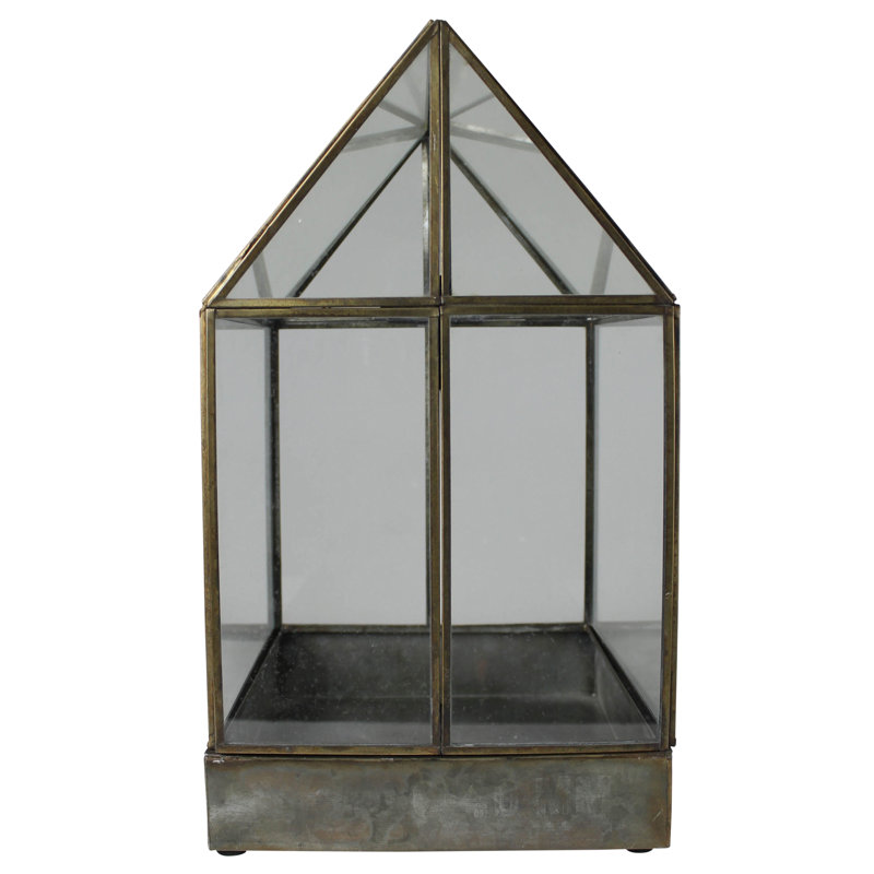 Terrarium en verre Keyjuan, H 4,5 po x l 8 po x P 8 po