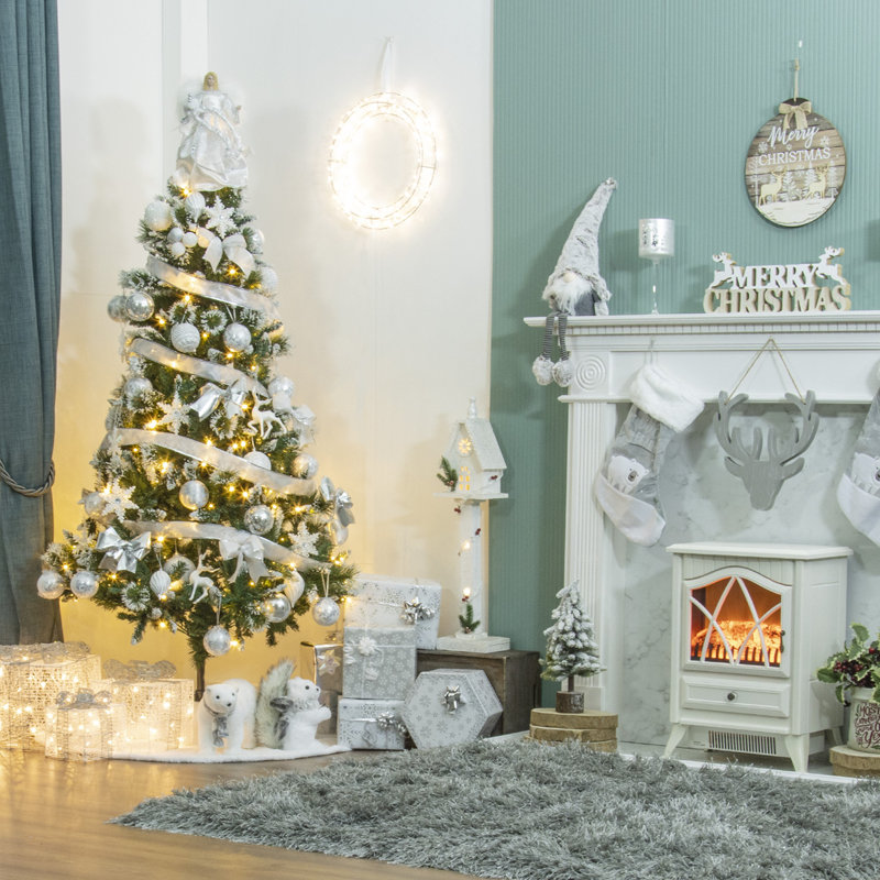 Lighted Artificial Fir Christmas Tree