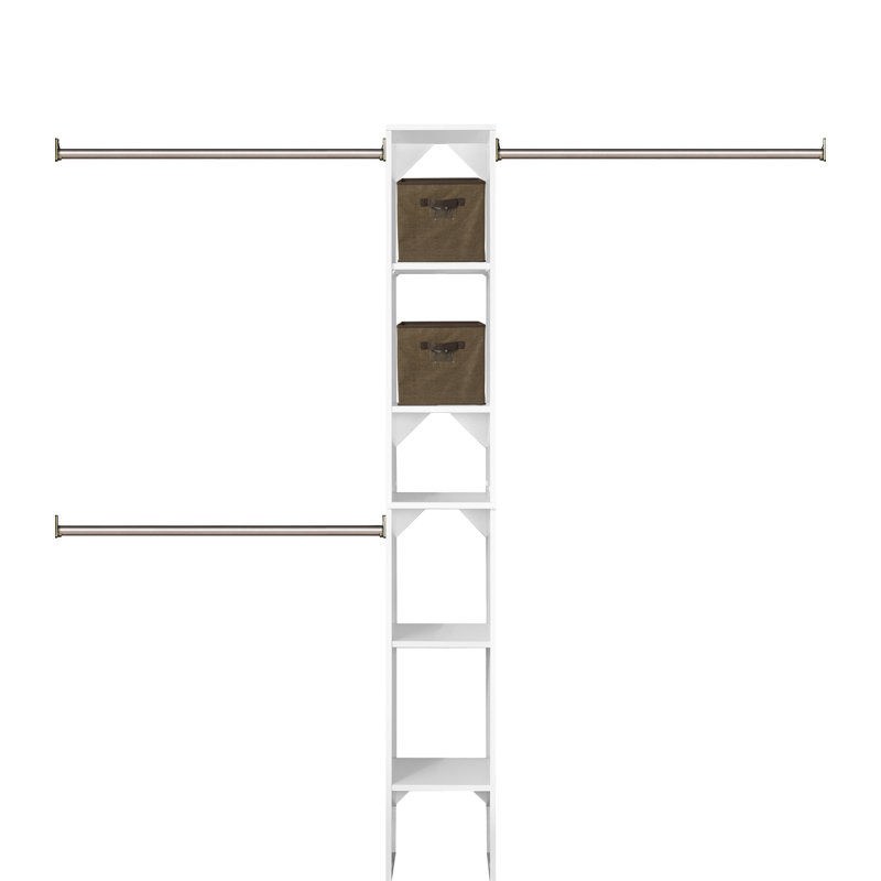 Système d'organisation Wayfair Basics® Mcfall de l 72 po à l 108 po