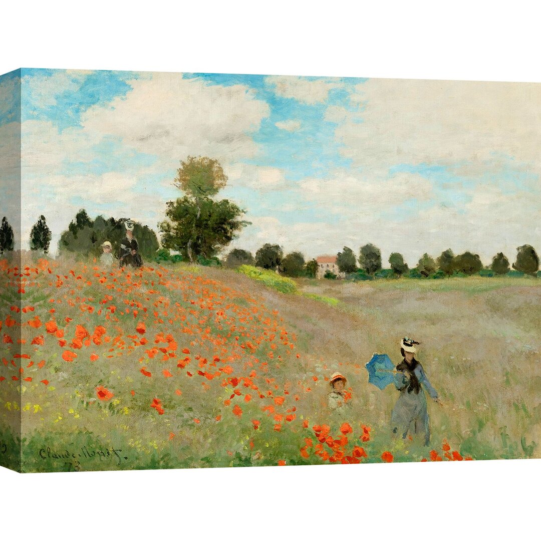 Leinwandbild - Gemälde „Coquelicots, Poppy Field” von Claude Monet