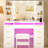Adriel 43.3"W Makeup Vanity Desk With Lights, See-Through Desktop, Power Outlet