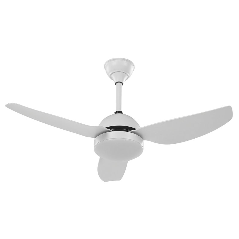 Ayverie 114cm Ceiling Fan with Light Kit, White