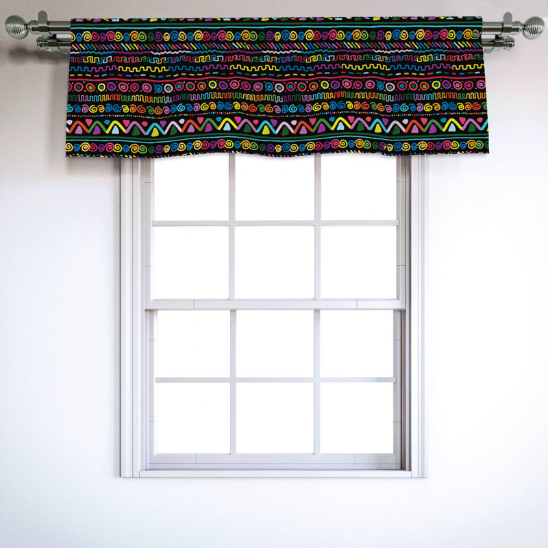 Sateen Ruffled Window Valance