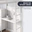 Twin Loft Bed with Desk & 7 Drawers, Metal-Wood Bed Frame-1864316459