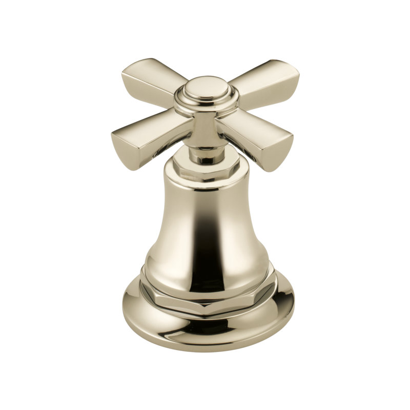 Rook® Widespread Bathroom Faucet with Drain Assembly, 1.2, Cross, Polished Nickel