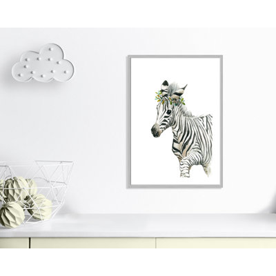 «Savannah Zebra», art encadré