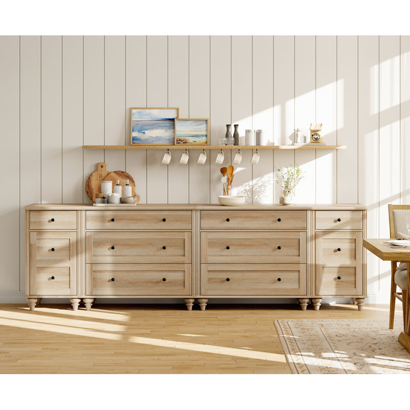 Scarlett 8 - Drawer Dresser, Oak/Oak