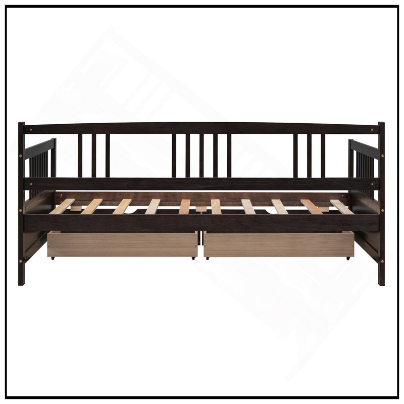 Upholstered Daybed, Espresso