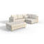 Footstool with Wooden Legs In Scandinavian Style Knutsford-1512935782