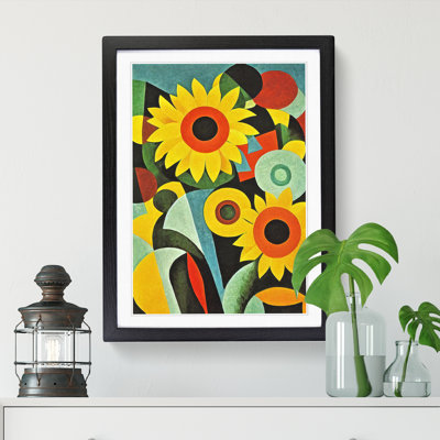 Sunflowers Abstract - Picture Frame Print