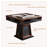 Mid-Century Dark Brown Solid Wood Fully Automatic Silent Roller Coaster Style Mahjong Game Table for Chinese Rules