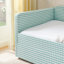 Lit de jour moderne, lit de jour rembourré équipé d'une base de lit gigogne escamotable et d'une poche de rangement latérale, canapé-lit multifonctionnel pour chambre à coucher et chambre d'amis-130899495-130899496